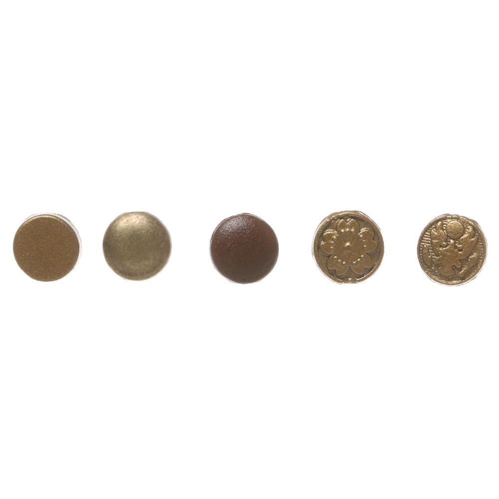 Украшения Dollhoues Миниатюрные мини-пуговицы Металлические пряжки Одежда Швейная пряжка DIY Кукольная одежда