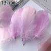 100pcs 6-12 Cm Natural Colourful Goose Feather Plume for Wedding Party Clothing Decoration DIY Craft Feathers