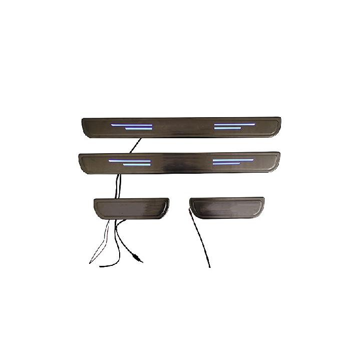 Stainless Steel LED Door Sill Strip Anti-scratch Plate Car Welcome Pedal Protective Cover For Honda Accord 9th 14-17 Car