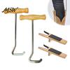 Elderly Mobility Aid Boot Jack with Long Handle, Easy Removal Portable Shoehorn, Non-slip Grip Shoe Helper Sturdy Iron Construction Shoes Tool