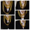 Chain Gold Plated Sweater Chain Punk Thick Chain Necklace Fashion Jewelry Men Exaggerated Necklace