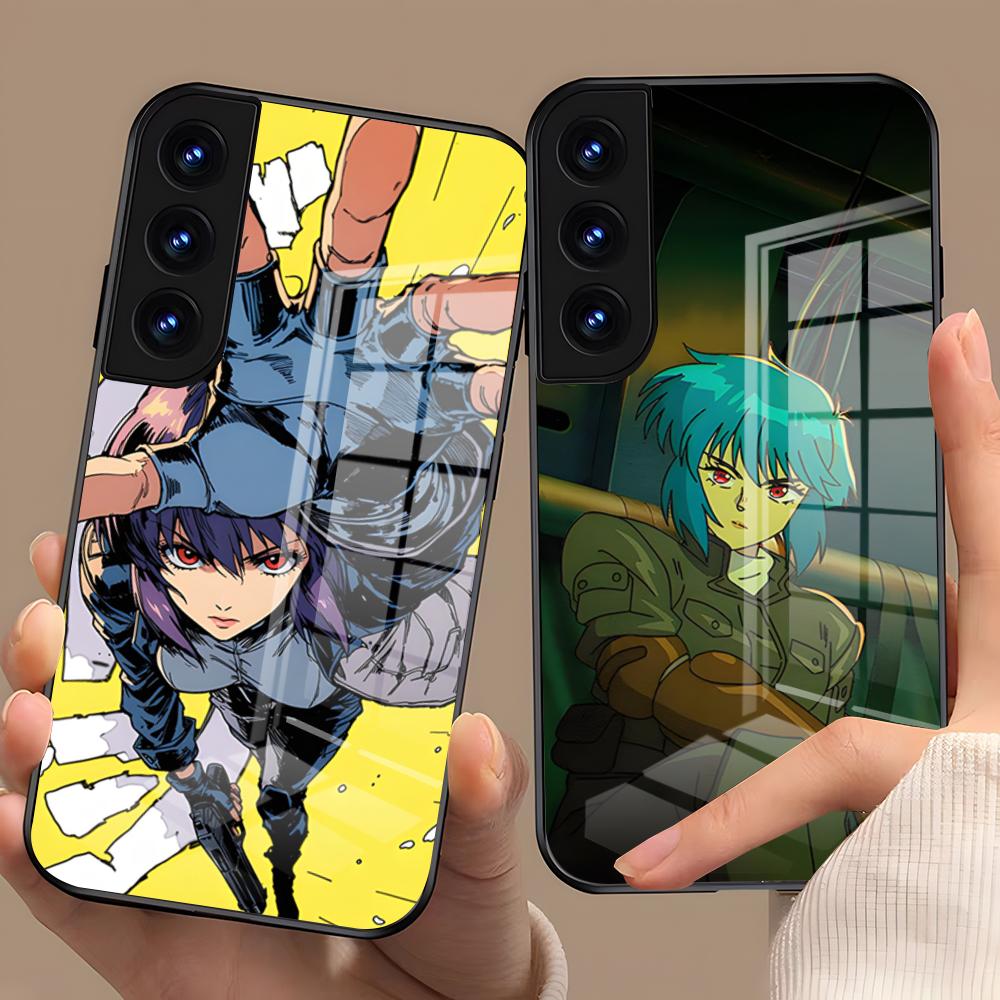 G-Ghost In The Shell Phone Case For Samsung A27 A37 A33 5G A54 A36 A35 A56 A52 A17 Shockproof Glass Cover