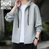 MiiOW Men's Spring Autumn Hooded Casual Jacket