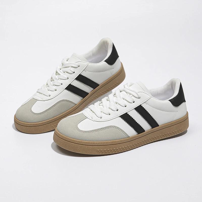 Кроссовки Женская Обувь Весна/Осень Тренд Повседневные Балетки Модные Кроссовки Женские Новая Мода Комфорт Белые Вулканизированные Туфли на Платформе