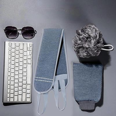 Набор из 3 отшелушивающих банных полотенец, глубокая очистка тела, губка для скрабирования для мужчин и женщин, массажное полотенце для спины, отшелушивающее средство для душа, предметы первой необходимости для ванной комнаты