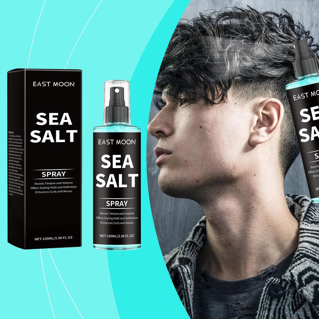 EAST MOON Sea Salt Curl Spray with Styling Hold, EU CPSR Certified, Lightweight & Refresh for Easy Natural Waves, 110ml