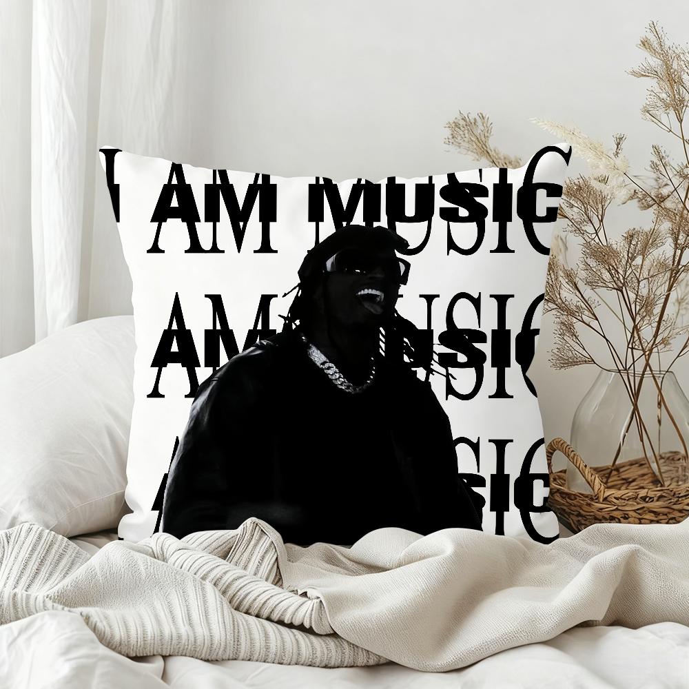 Наволочка для подушки с изображением рэпера Playboi Carti I AM MUSIC Декор для спальни, дивана, гостиной, подголовника, квадратная подушка, время для сна