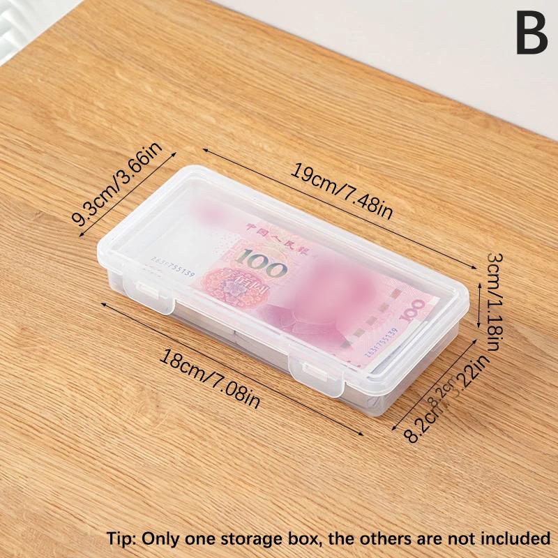 Портативный ящик для хранения бумажных денег, альбом для банкнот, футляр для хранения монет, коробки для коллекционирования, держатель, прозрачный пластиковый футляр