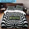 3PCS Beetle Haunted House 3pcs Bedding,Including 3PCS Duvet Cover And 2pcs Pillowcases Perfect for Christmas,Ideal for Bedroom, Dormitory