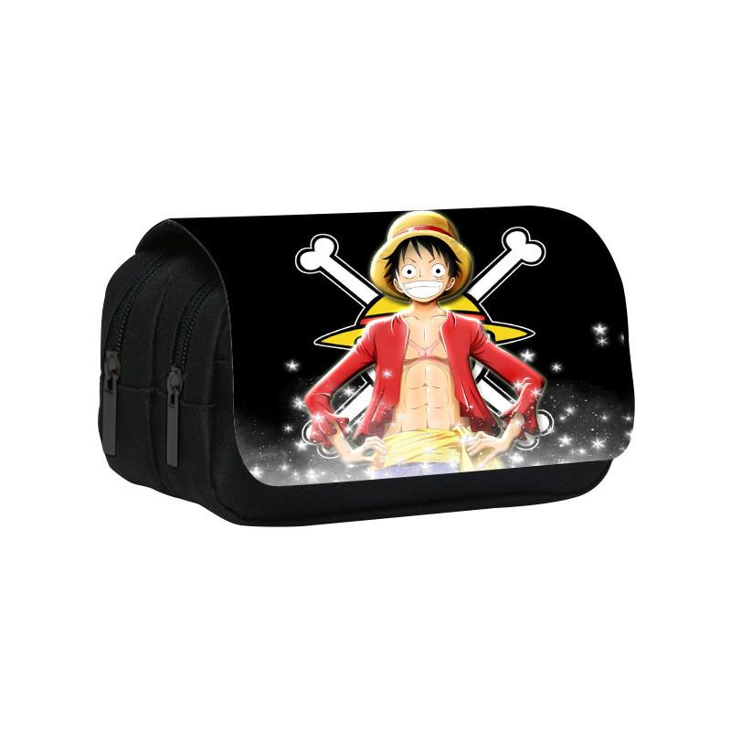 One Piece Large Capacity Double Layer Stationery Bag With Durable Nylon Material