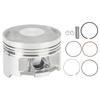 Motorcycle Piston Rings Pin Kit 56.5mm Diameter High Accuracy Replacement for CB125 CG125