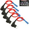 12V Держатель предохранителя-лепестка Дополнительные блоки цепей Автомобильный ответвитель предохранителя Add-A-Circuit Адаптер держателя мини-предохранителя ATM