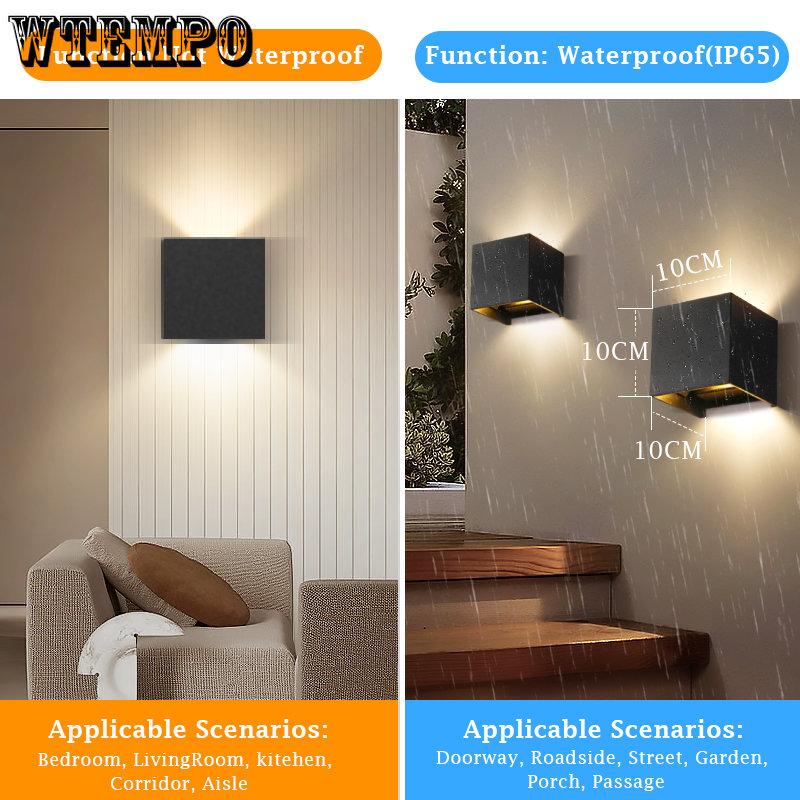 Наружное настенное освещение, светодиодное водонепроницаемое уличное освещение для двора, веранды, светильник, домашний декор для фасада, наружная стена, садовый светильник