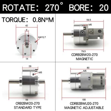 SMC Type Vane Rotary Swing Cylinder CRB2BW CRB2BW10-90S CRB2BW15-180S CRB2BW20-270S CRB2BW30-90S CRB2BW40-180S CRB2BW30-180S