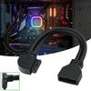 19-контактный 20-контактный USB3.0 угловой переходной кабель Высокоскоростная передача данных Гибкое ПВХ экранирование Для компьютерных материнских плат