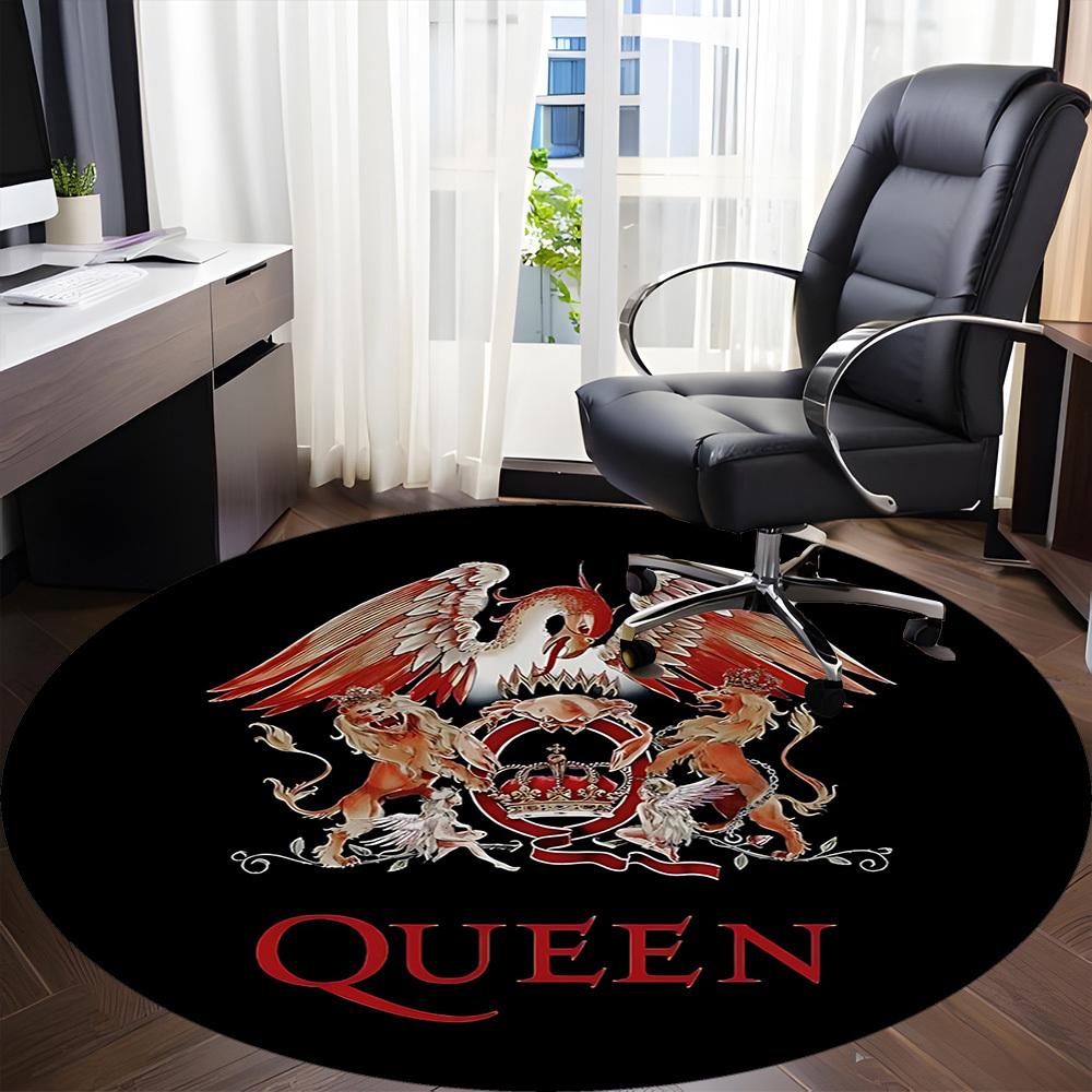 1 шт. Круглый ковер Queen Music Office, Под офисные стулья, Спальня, Гостиная, Домашний декор a1022279