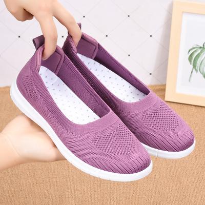 Women's Cloth Shoes Spring and Summer New Women's Shoes Flat Single Shoes Breathable Soft Bottom Casual Mother's Shoes