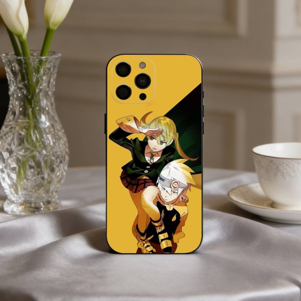 Аниме P-страстный S-Душа-L E-Пожиратель-R Чехол для телефона для iPhone 17pro,16,15,14,13,12,11 Plus,Pro Max,XS,Мягкий силиконовый черный чехол