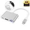 Type-C To 4K + USB 3.0 Hub Splitter For Laptops