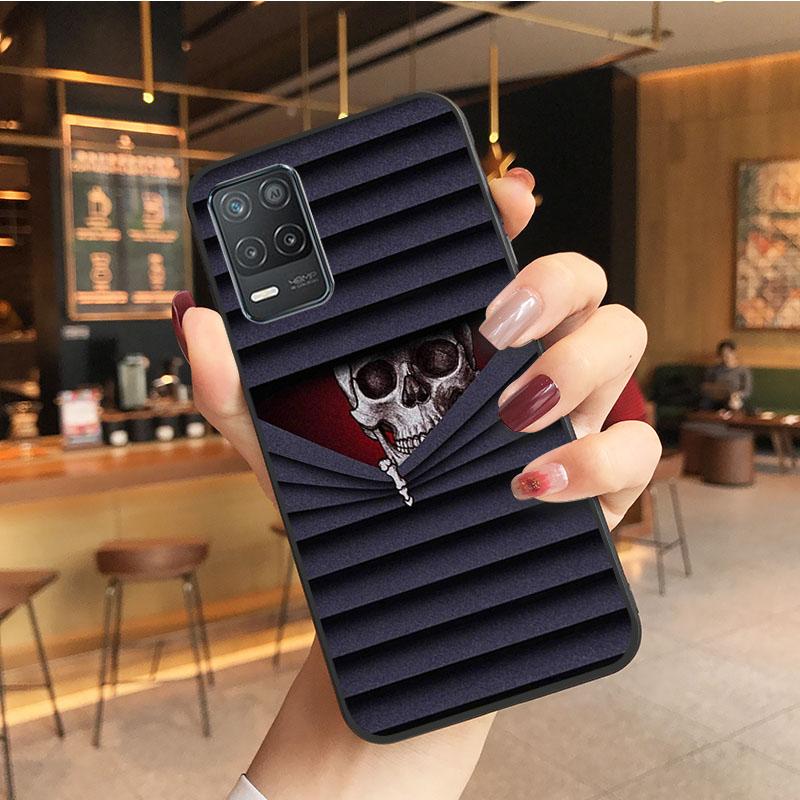 Skull Skeleton Tattoo Art Phone Case for OPPO Realme GT 2 Pro X2 Pro XT C25S 8 7 6 Pro 6i GT Master C3 C21 C21Y C11 X3 SuperZoom