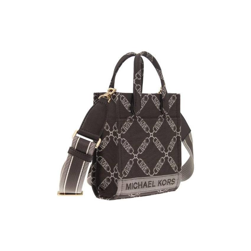 New MICHAEL KORS Cotton Crossbody One Shoulder Handbag Mini Women's Brown 32F3G3GC0J-240