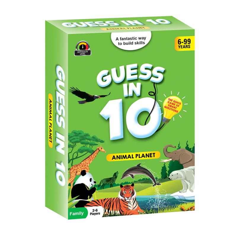 Educational Game Animal Planet Guess In 10 Card Smart Questions General Knowledge for Families