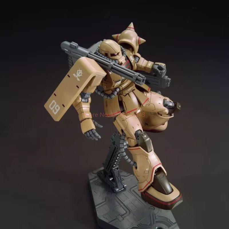 Горячая модель Jms Zaku Half Cannon Hg 1/144 Ms-06ck Сборная модель Упаковка Песочный цвет Игрушка Фигурки Действия Робот Меха Детские Подарки