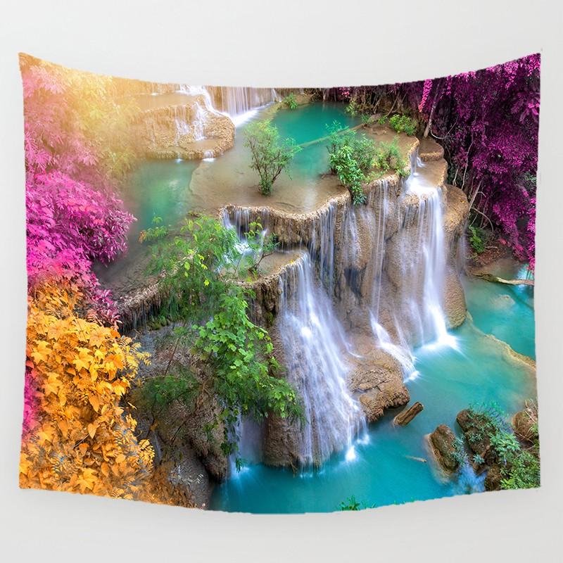 Водопад красивый узор настенный художественный гобелен прямоугольный настенный гобелен настенная роспись гобелен Настенный декор домашний декор гобелен