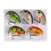 5pcs/set Aorace Minnow Fishing Lure 3cm/1.2in 7g 3D Fishing Crankbait Artificial Hard Tackle Ba X7Z7