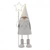LED White Santa with Star - Large