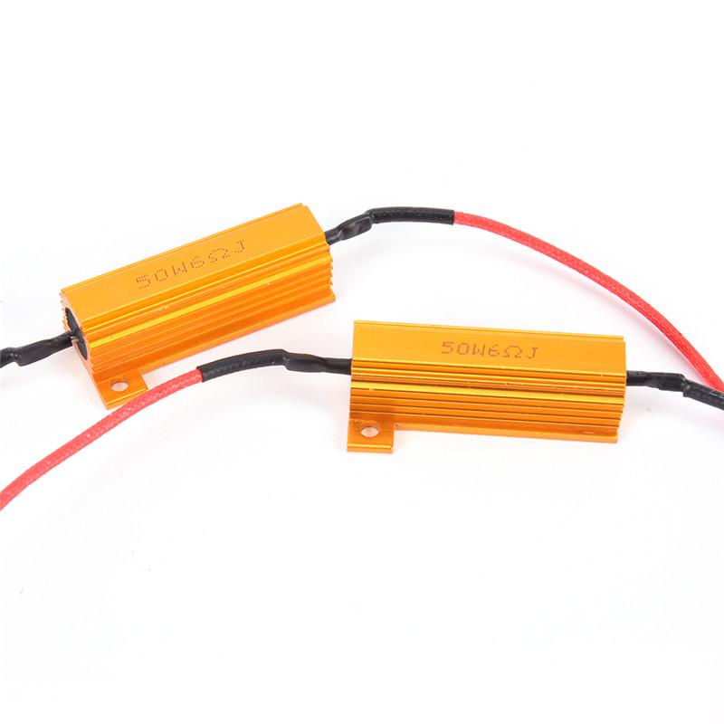 50 Вт 6 Ом Rx24 резистор нагрузки Fix светодиодная лампа быстрая гипер вспышка поворотник мигание