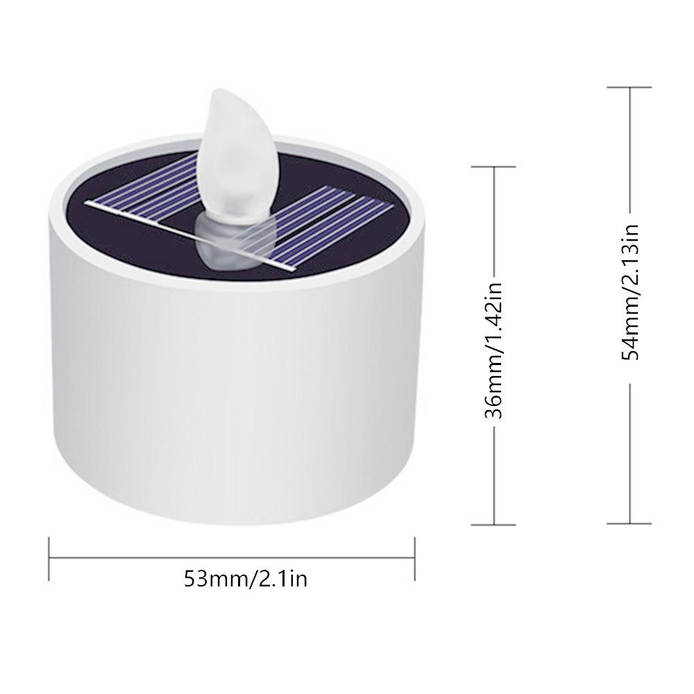 Solar LED Light Candle Led Candles Flameless Outdoor Waterproof Solar Tea Lights Rechargeable Candles for Party Garden Home