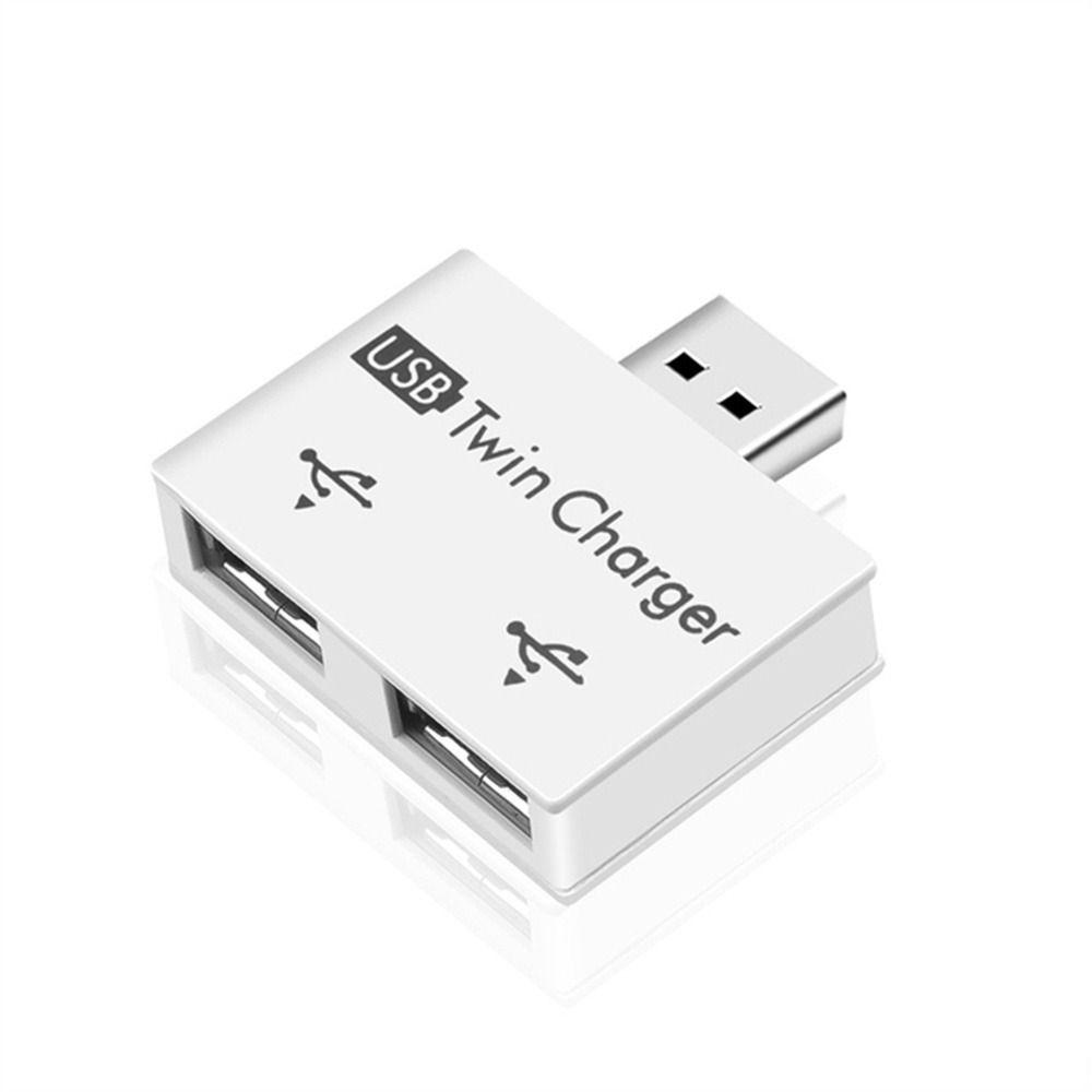 Адаптер 1 штекер на 2 порта гнездо USB2.0 Разветвитель для зарядки USB 2.0 Зарядный хаб USB Удлинитель для зарядки