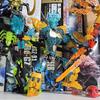Новый Bionicle Мастер Существ Золотой Маски Строительные Блоки Огненный Объединитель Таху Комбинированный Робот Мех Кирпичи Игрушки Для Мальчиков Подарки