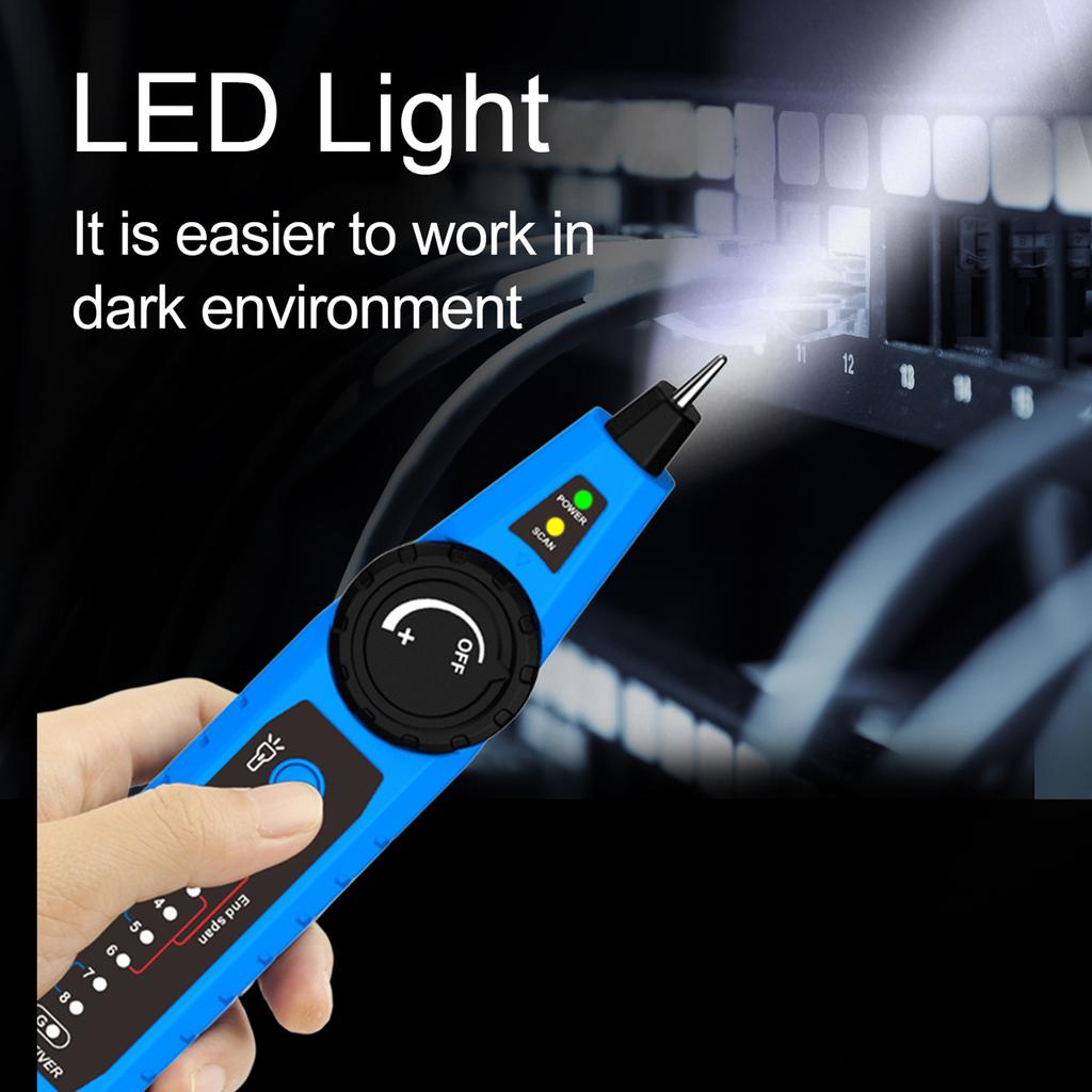 NOYAFA NF 810 Network Cable Tester Kit for RJ11 RJ45 CAT5 CAT6 LAN Cable Multi Function Wire Tracker Wiremap PoE TEL