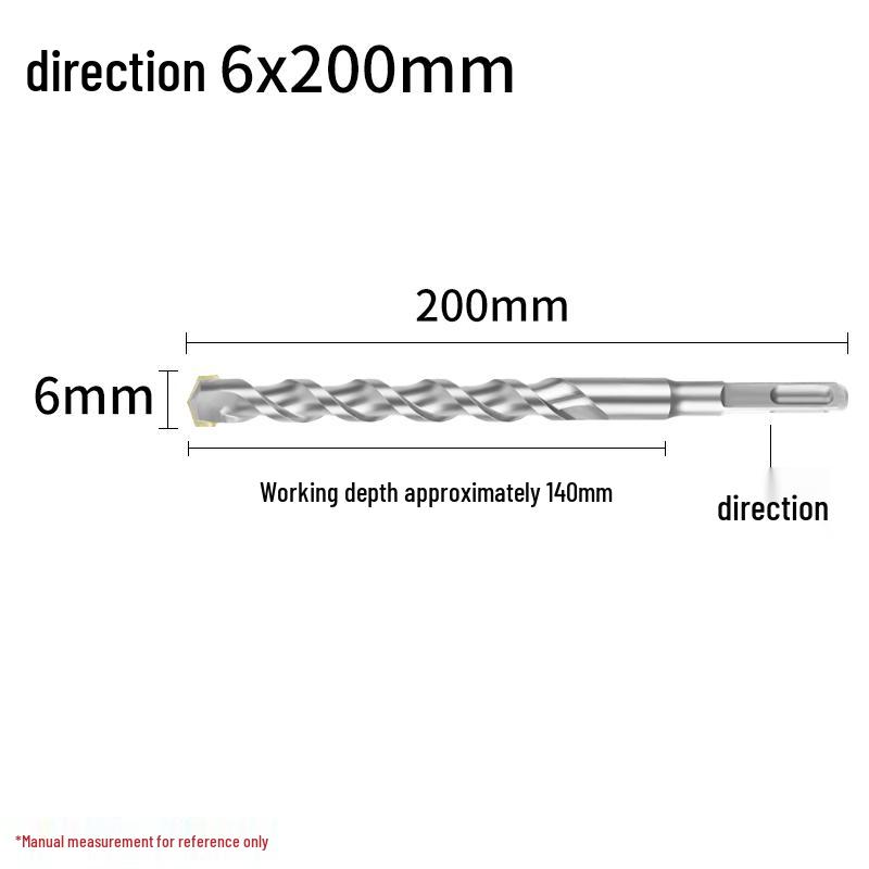 Сверло ударное 4-зубое с квадратным хвостовиком для бетона, сверло 2-зубое с круглым хвостовиком для расширения отверстий 150 мм