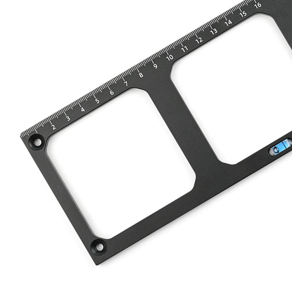 Шаблон гнезда выключателя типа 86 с 3 квадратными отверстиями для нижней части гнезда, монтажный локатор из алюминиевого сплава