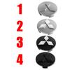 4Pcs 60MM Car Emblem Wheel Hub Center Cap For Mitsubishi Colt Outlander Pajero Lancer Eclipse ASX Auto Badge Covers Accessories