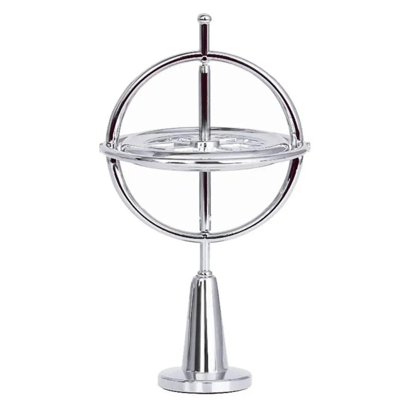 Metal Self-balancing Finger Gyroscope Toy Anti-gravity Colorful Metal Gyro Adults Kids Decompression Relief Spinning Toy Gift