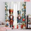 2 шт., 2D печать на ткани для штор «Щелкунчик» Поддержка Универсальная ткань (без удилища) Универсальный Все Идеально для Спальни,