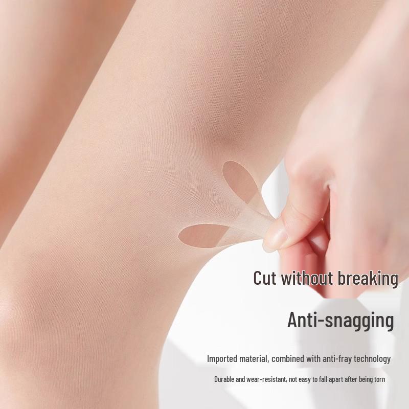 Прочные женские чулки черного цвета, устойчивые к зацепкам - Прозрачные летние носки, улучшающие цвет кожи, Нескользящие для голых ног