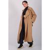 Women's Beige Belted Seasonal Trench Coat
