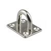 4pcs 5mm/6mm/8mm/10mm/12mm Stainless Steel Square Pad Eye Plate Hook Hanger Heavy Duty Ceiling Wall Boating Yacht Shade Sailing Marine