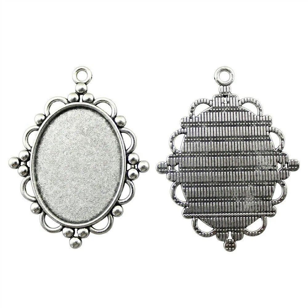 Подходит для овального 20X30 мм 25X35 мм стеклянного кабошона, основа для установки лотка, компоненты, автомобильные аксессуары, подарочные украшения и аксессуары