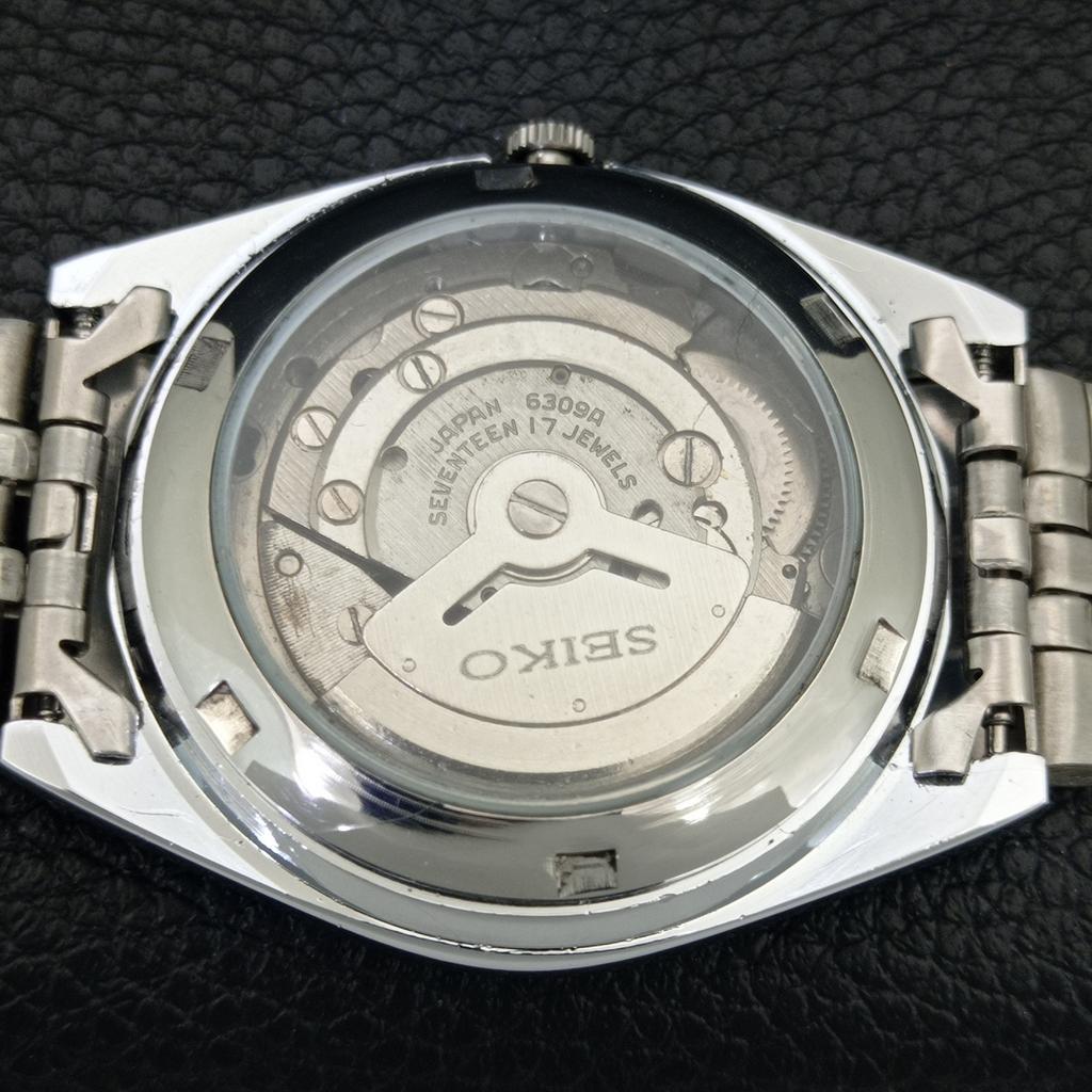ВИНТАЖНЫЕ МУЖСКИЕ АВТОМАТИЧЕСКИЕ ЧАСЫ SEIKO 6309A ЯПОНИЯ ОТРЕСТАВРИРОВАННЫЕ ЗЕЛЕНЫЙ ЦИФЕРБЛАТ a443221-1