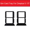 Sim Card Tray Holder For Oneplus 6 6T 7 7T Pro X 1 2 3 3T 5 5T Sim Slot Socket SD Card Memory Reader Flex Cable Repair Parts