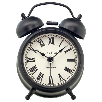 NEXTIME Table Amsterdam small Настольные часы Будильник Стильные бесшумные европейские настольные часы Спальня Компактные маленькие крутые
