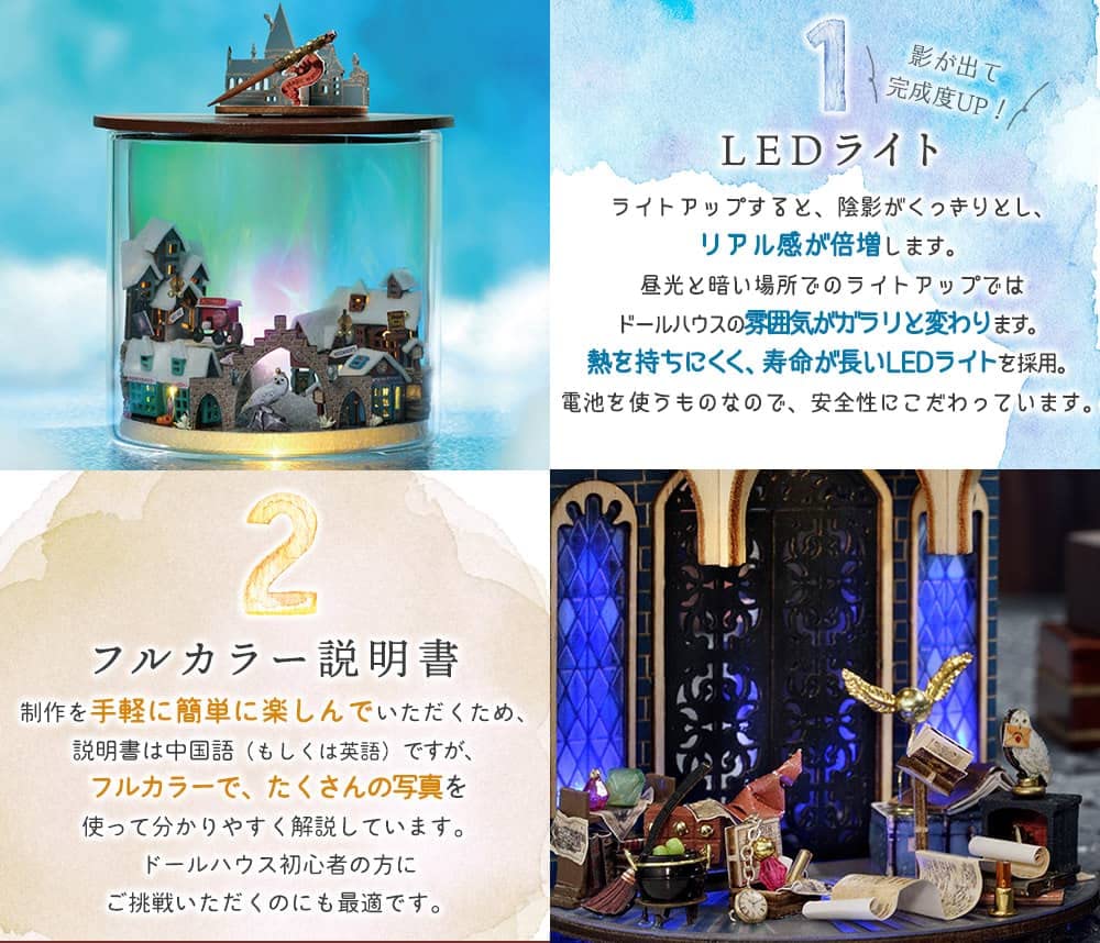 Moin moin Кукольный домик Миниатюрный набор для ручной работы Набор Террариум Банка Мечта Бутылка Размером с ладонь Сказка для начинающих Стильный интерьер Цветник Сад Школа магии