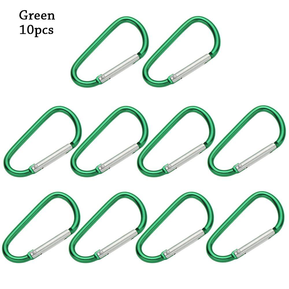 Safety Multicolor Aluminium Camping Hiking Hook Buckle Keychain Climbing Button Alloy Carabiner