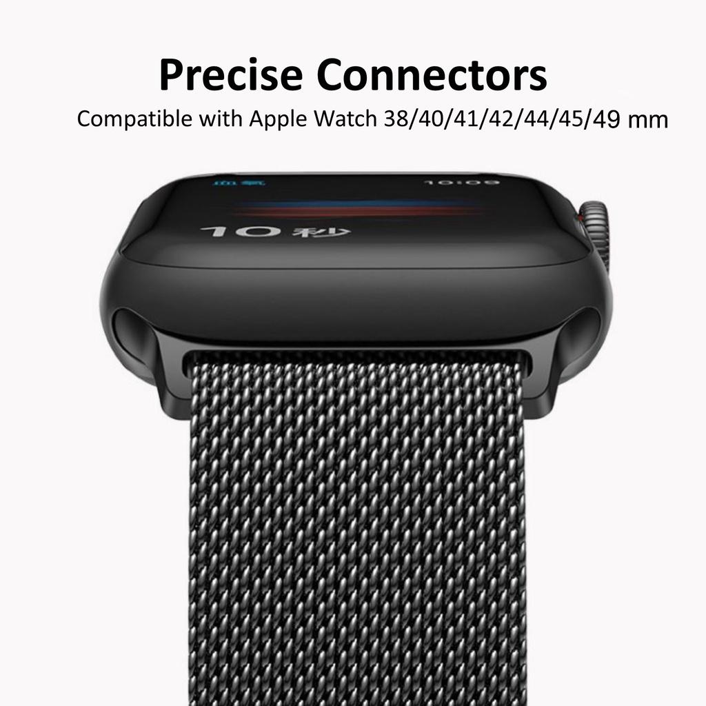 Миланская петля для ремешков Apple Watch 44 мм 46 мм 40 мм 45 мм 41 мм 42 мм браслеты iWatch серия 10 11 se 7 8 9 ultra 2 3